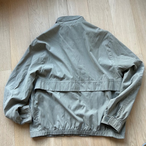 Dockers Windbreaker Jacket Mens Large Green Full Zip Workwear Utility Tactical - Picture 3 of 11